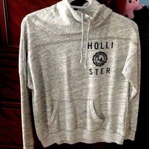 Gray, Hollister, turtleneck sweatshirt! Comfy!